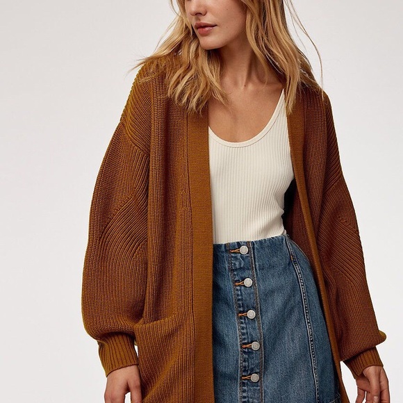 aritzia rourke cardigan